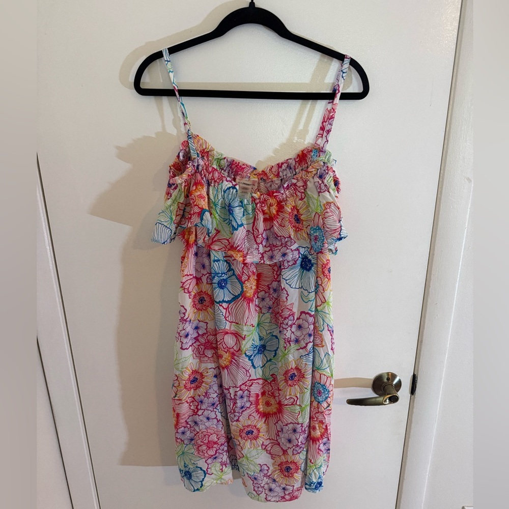Bleu Rod Beattie Multicolor Floral Swim Coverup Dress